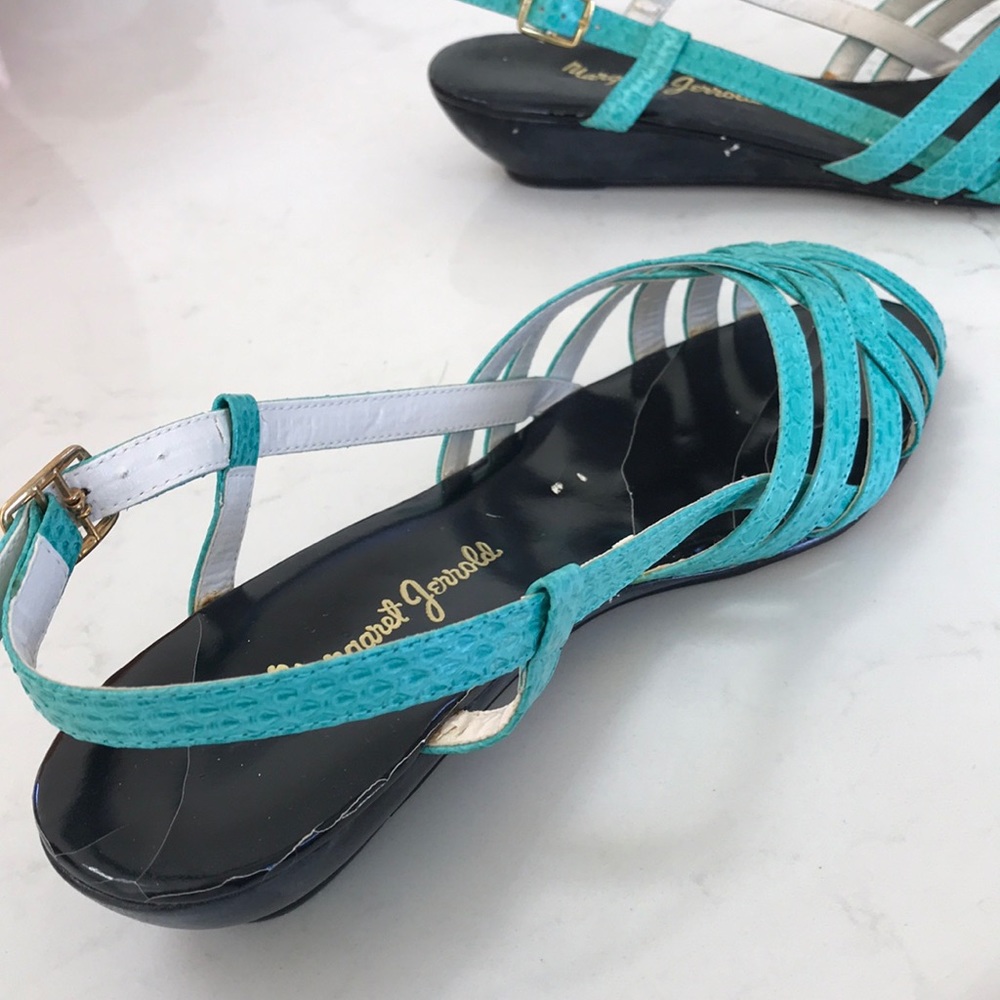 Turquoise sandals - Picture 2 of 3